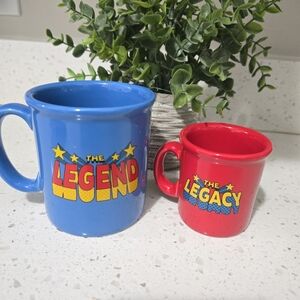 Hallmark The Legend and The Legacy Mug Set - Blue and Red